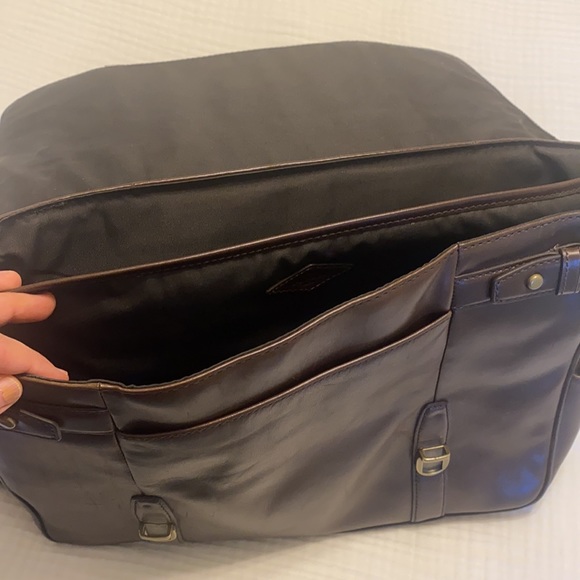 Fossil Leather Briefcase Bag - Picture 8 of 14